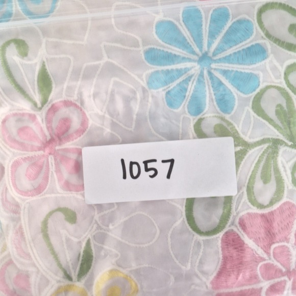 Womens Top 1X White Boho Embroidered Floral Sheer Festival Artsy Kimono Cardigan - Picture 7 of 7